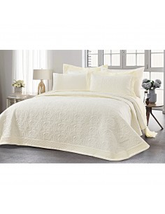 Σετ κουβερλί υπέρδιπλο Eros Art 12501 230x250 Εκρού   Beauty Home 2