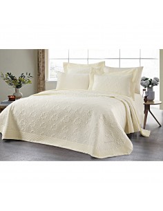 Σετ κουβερλί υπέρδιπλο Marilia Art 12502 230x250 Εκρού   Beauty Home 2