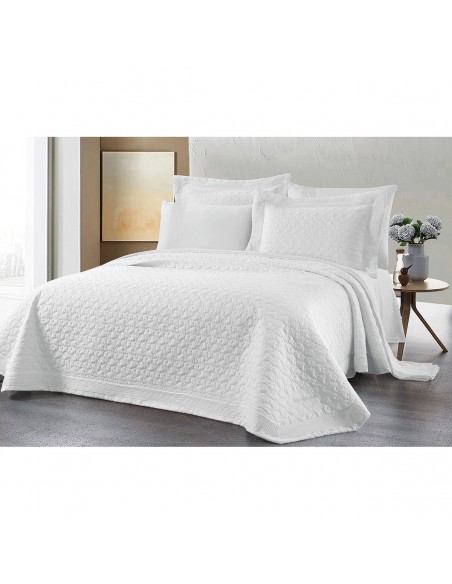 Σετ κουβερλί υπέρδιπλο Thalia Art 12504 230x250 Λευκό Beauty Home Σετ κουβερλί υπέρδιπλο Thalia Art 12504 230x250 Λευκό Beauty Home