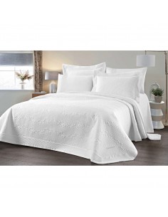 Σετ κουβερλί υπέρδιπλο Emelia Art 12505 230x250 Λευκό   Beauty Home 2