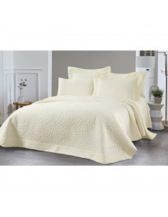 Σετ κουβερλί υπέρδιπλο Muse Art 12506 230x250 Εκρού   Beauty Home 2