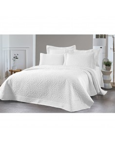 Σετ κουβερλί υπέρδιπλο Muse Art 12506 230x250 Λευκό   Beauty Home 2