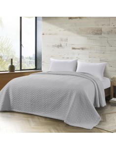 Κουβέρτα King Size Action ζακάρ Art 11174 260x270 Γκρι   Beauty Home 2