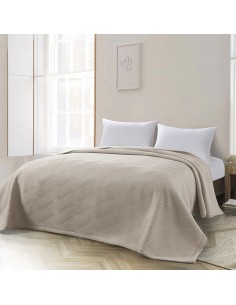Κουβέρτα King Size Point ζακάρ Art 11175 260x270 Άμμου   Beauty Home 2