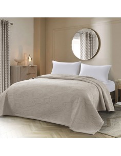 Κουβέρτα King Size Frame ζακάρ Art 11176 260x270 Άμμου   Beauty Home 2