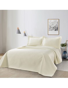 Σετ Κουβερλί υπέρδιπλο Aidna Art 12310 230x250 Εκρού   Beauty Home 2