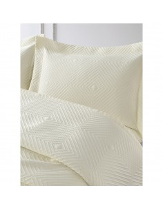 Σετ κουβερλί υπέρδιπλο Titania Art 12318 230x250 Εκρού   Beauty Home 2