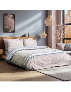 Σετ παπλωματοθήκη υπέρδιπλη Bermudas Art 12185 230x250 Μπεζ   Beauty Home