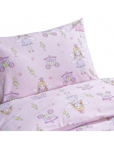 Σετ σεντόνια μονά με λάστιχο Dreamy Art 6232 105x200+30 Ροζ   Beauty Home 2