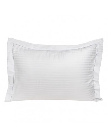 Μαξιλαροθήκη ξενοδοχείου Oxford Πλακέ Ribbon 230TC Satin Stripe Percal Pennie 70% Cot - 30% Pol 53x73+5   Beauty Home