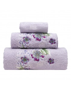 Σετ πετσέτες Art 3390 Σετ 3τμχ Λιλά   Beauty Home