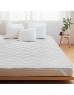 Καπιτονέ-Αδιάβροχο προστατευτικό στρώματος Λευκό 90x200  Beauty Home 2