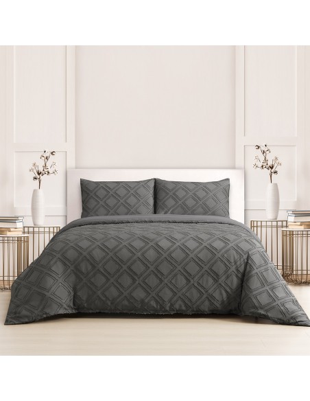 ΣΕΤ ΠΑΠΛΩΜΑΤΟΘΗΚΗ (3 ΤΕΜ.) ΥΠΕΡΔΙΠΛΗ LUNA GREY (225X240)