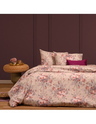 ΣΕΤ ΣΕΝΤΟΝΙΑ ΦΑΝΕΛΕΝΙΑ ΔΙΠΛΑ (Λ) PEONIA ROSE (205X260)