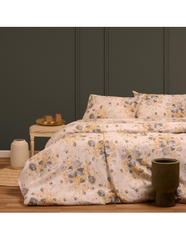 ΣΕΤ ΣΕΝΤΟΝΙΑ ΦΑΝΕΛΕΝΙΑ KING SIZE (Λ) PEONIA GREY (270X260)