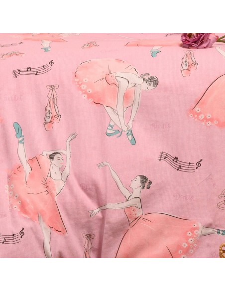ΣΕΤ ΣΕΝΤΟΝΙΑ ΦΑΝΕΛΕΝΙΑ ΜΟΝΑ BALLET PINK (170X260) WINTER LINE KIDS