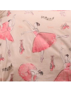 ΠΑΠΛΩΜΑΤΟΘΗΚΗ ΦΑΝΕΛΕΝΙΑ ΜΟΝΗ BALLET ECRU (165X245) WINTER LINE KIDS 2