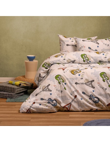 ΠΑΠΛΩΜΑΤΟΘΗΚΗ ΦΑΝΕΛΕΝΙΑ ΜΟΝΗ MUSIC ICE (165X245) WINTER LINE KIDS