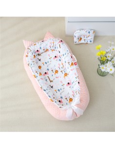 Bρεφική φωλιά με μαξιλάρι Art 5345 53x88 Ροζ   Beauty Home 2