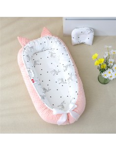 Bρεφική φωλιά με μαξιλάρι Art 5346 53x88 Ροζ   Beauty Home 2