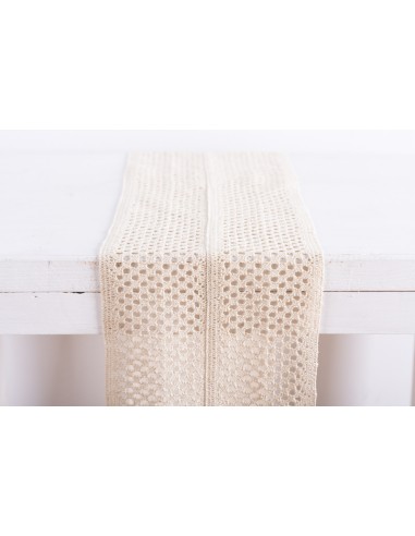 ΔΑΝΤΕΛΑ ΒΑΜΒΑΚΕΡΗ 23CM “ΓΕΩΜΕΤΡΙΚΟ”  Εκρού Beauty Home