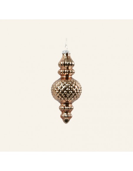 ΓΥΑΛΙΝΟ ΣΤΟΛΙΔΙ ENAMEL 6 x 13 CM  ΧΡΥΣΟ Beauty Home