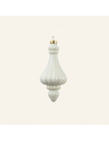 ΓΥΑΛΙΝΟ ΣΤΟΛΙΔΙ ENAMEL 6 x 13 CM  ΥΠΟΛΕΥΚΟ Beauty Home