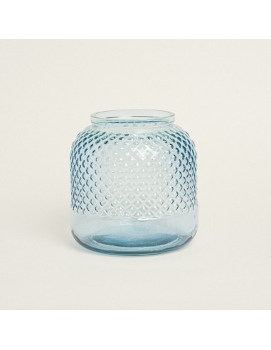 ΒΑΖΟ ΑΝΑΓΛΥΦΟ 19 x 19 cm  Γαλάζιο Beauty Home