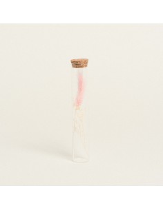 ΓΥΑΛΙΝΟΣ ΣΩΛΗΝΑΣ ΜΕ ΚΛΑΔΙΑ 3 x 18 cm  Κίτρινο Beauty Home 2