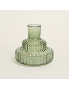 ΒΑΖΟ ΜΕ ΕΠΙΠΕΔΑ 15 x 14 cm  Πράσινο Beauty Home