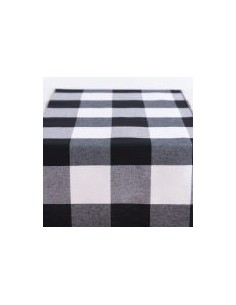 ΡΑΝΝΕΡ ΜΕΓΑΛΟ ΚΑΡΩ ΑΣΠΡΟΜΑΥΡΟ   Beauty Home