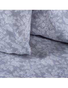 Σετ σεντόνια φανελένια King Size με λάστιχο Flame Art 12631 185x200+32 Γκρι   Beauty Home 2
