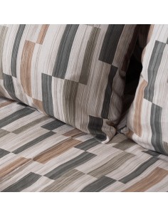 Σετ σεντόνια φανελένια King Size με λάστιχο Pinot Art 12632 185x200+32 Μπεζ 2