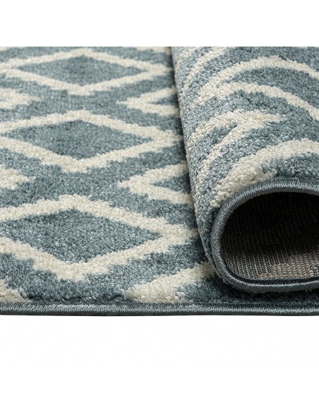 Χαλί Vibe Art 9574 Blue White Σιέλ Λευκό Beauty Home Χαλί Vibe Art 9574 Blue White Σιέλ Λευκό Beauty Home