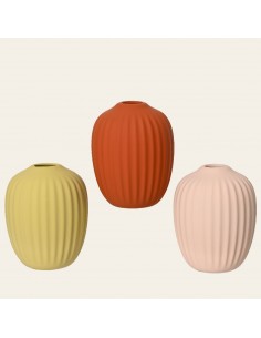 Beauty Home Ματ Κεραμικό Βάζο 8 cm x 10 cm  Πορτοκαλί