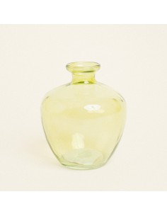 Beauty Home Γυάλινο Βάζο 14 x 16 cm  Πράσινο