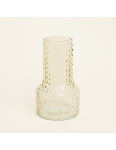 Beauty Home Βάζο Ανάγλυφο 13.8 x 24 cm  Πράσινο