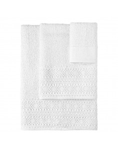 Beauty Home Σετ πετσέτες 3τμχ με δαντέλα Art 3441 (30x50+50x90+70x140) Λευκό