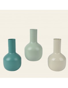 Beauty Home Βάζο Μεταλλικό 10 x 19 cm  Βεραμάν