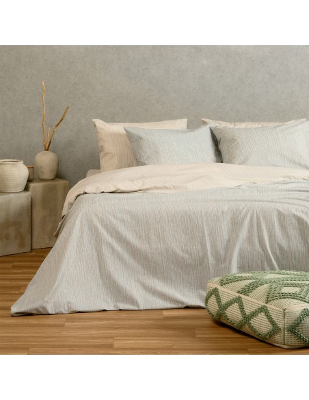 ΣΕΤ ΣΕΝΤΟΝΙΑ ΔΙΠΛΑ (Λ) NIKA LIGHT BLUE CASUAL LINE (150Χ200+32)