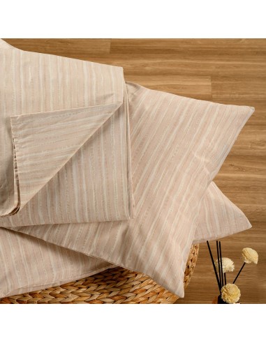 ΣΕΝΤΟΝΙ (ΣΕΤ 2 ΤΕΜ.) 100Χ200+32 NIKA ECRU/BEIGE CASUAL LINE MINI