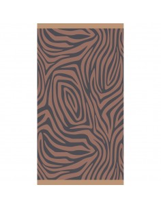 ΠΕΤΣΕΤΑ ΘΑΛΑΣΣΗΣ ZEBRA DARK GREY (86Χ160)