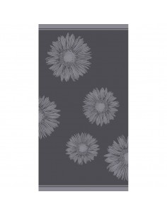 ΠΕΤΣΕΤΑ ΘΑΛΑΣΣΗΣ FLOWER DARK GREY (86Χ160)