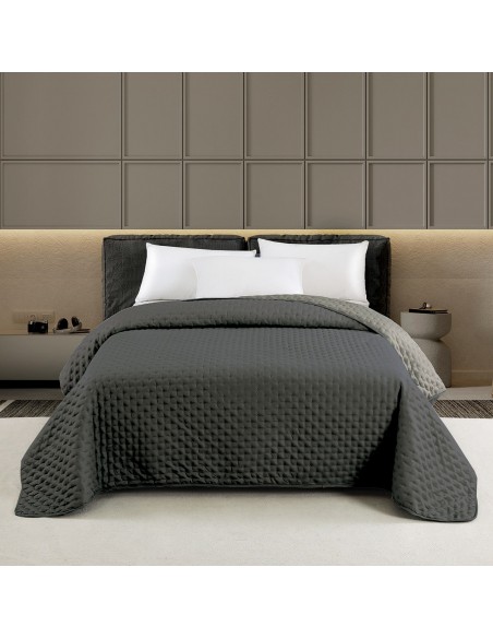 ΚΟΥΒΕΡΛΙ ΜΟΝΟ RENZO ANTHRACITE/GREY (160Χ240) ΚΟΥΒΕΡΛΙ ΜΟΝΟ RENZO ANTHRACITE/GREY (160Χ240)