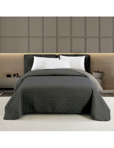 ΚΟΥΒΕΡΛΙ ΥΠΕΡΔΙΠΛΟ RENZO ANTHRACITE/GREY (220Χ240)