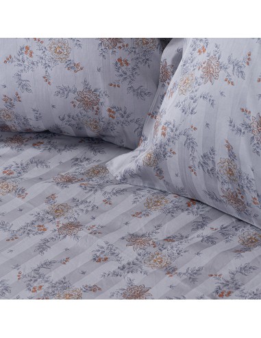 Beauty Home Σετ παπλωματοθήκη υπέρδιπλη Art 12212 Jasmine 100% Βαμβακοσατέν 300tc 230x250 Γκρι Beauty Home Σετ παπλωματοθήκη υπέρδιπλη Art 12212 Jasmine 100% Βαμβακοσατέν 300tc 230x250 Γκρι