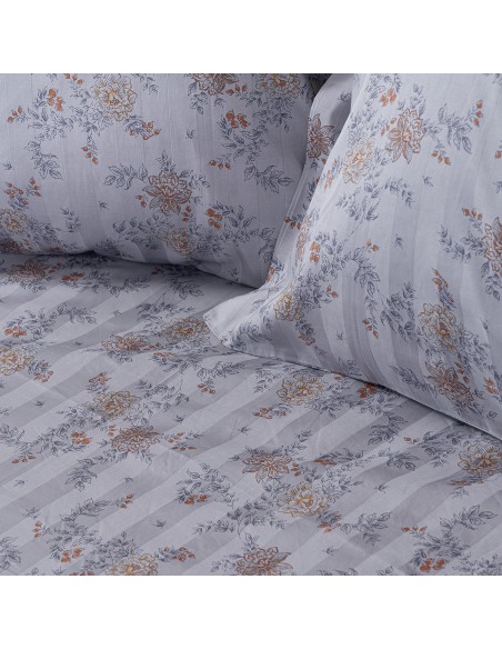 Beauty Home Σετ παπλωματοθήκη υπέρδιπλη Art 12212 Jasmine 100% Βαμβακοσατέν 300tc 230x250 Γκρι Beauty Home Σετ παπλωματοθήκη υπέρδιπλη Art 12212 Jasmine 100% Βαμβακοσατέν 300tc 230x250 Γκρι