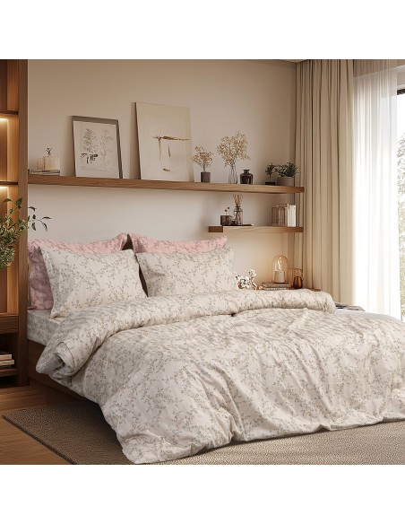 Beauty Home Σετ σεντόνια υπέρδιπλα Art 12215 Nova 100% Βαμβακοσατέν 300tc 240x270 Άμμου Beauty Home Σετ σεντόνια υπέρδιπλα Art 12215 Nova 100% Βαμβακοσατέν 300tc 240x270 Άμμου