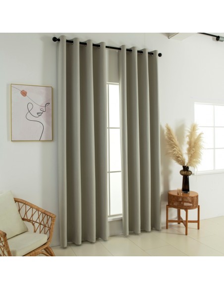 Beauty Home Κουρτίνα Full Blackout σκίασης με 8 κρίκους Soft Art 8391 Dark Beige-3 140x270 Σκούρο Μπεζ Beauty Home Κουρτίνα Full Blackout σκίασης με 8 κρίκους Soft Art 8391 Dark Beige-3 140x270 Σκούρο Μπεζ