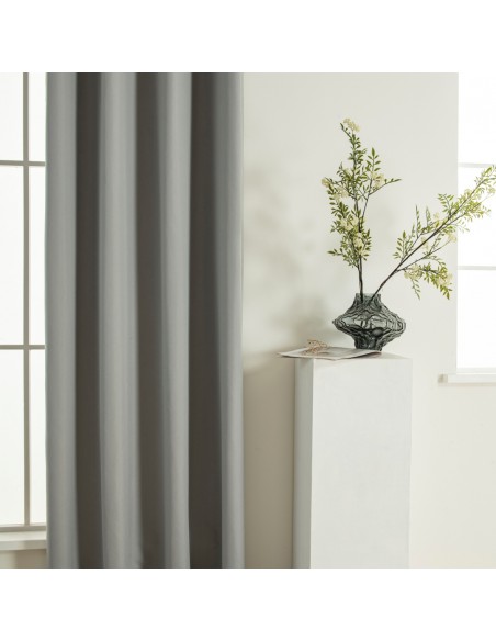 Beauty Home Κουρτίνα Full Blackout σκίασης με 8 κρίκους Soft Art 8391 Grey-11 140x270 Γκρι Beauty Home Κουρτίνα Full Blackout σκίασης με 8 κρίκους Soft Art 8391 Grey-11 140x270 Γκρι
